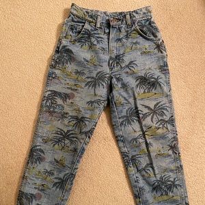 1980’s Vintage High Waist Bahama Lagoon Jeans Sz 3